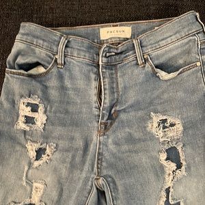 Pac Sun High rise ankle jeggings power super stretch